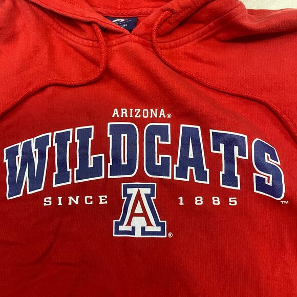 Vintage Pro Player Arizona Wildcats Red Drawstring Hoodie NCAA Men's Large - Picture 2 of 7